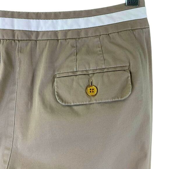 Talbots Petites Stretch Straight Leg Mid Rise Casual Pants Women Size 10 Khaki - Picture 6 of 11